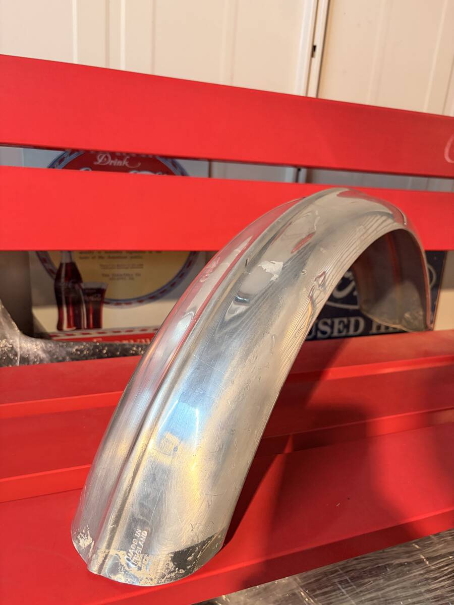 ビンテージ 極上品 NOS WASSELL ワッセル アルミリブフェンダー MADE IN ENGLAND 刻印 ナックル パン ショベル ヘッド チョッパー ハーレー