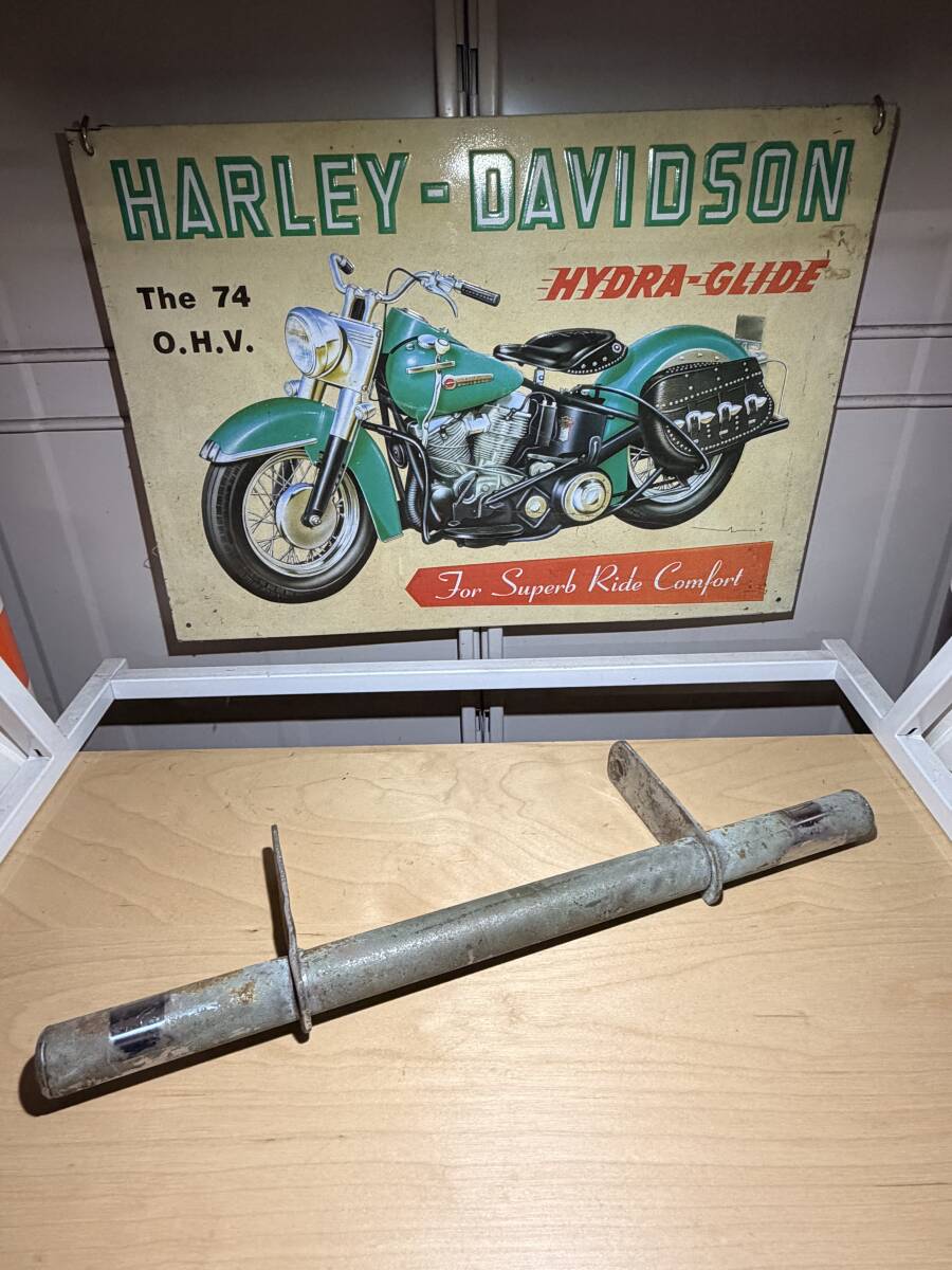 雰囲気抜群 ハーレー スポットライトステー ビンテージ ナックル パン ショベル ヘッド サイドバルブ 当時物スタイル リアルエイジング