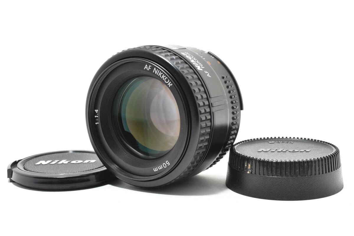 Nikon AF NIKKOR 50mm F1.4 D 単焦点レンズ Fマウント 前後キャップ付き