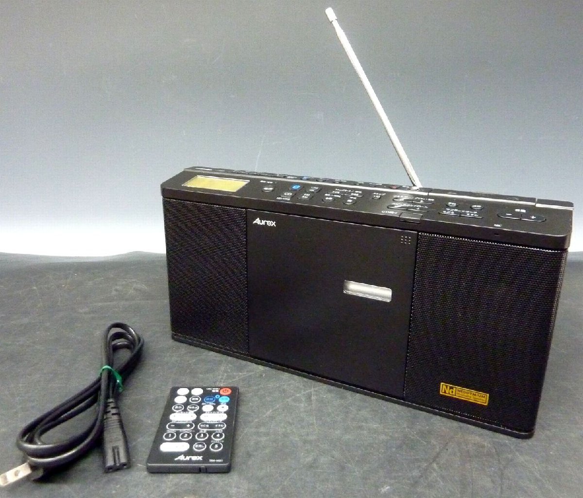 [ZEROnet]　オーディオ機器　東芝　Aurex　CD/ラジオ/BT　小型コンポ　TX-ANX1　動作OK　リモコン付き　ΣK803-45