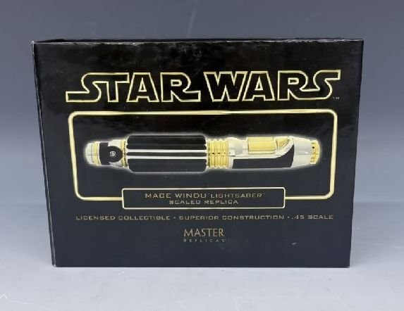 [ZEROnet] STARWARS スタウォーズ マスターレプリカ メイス・ウィンドゥ ライトセイバー 0.45スケール コレクション 現状品 ●A83-07