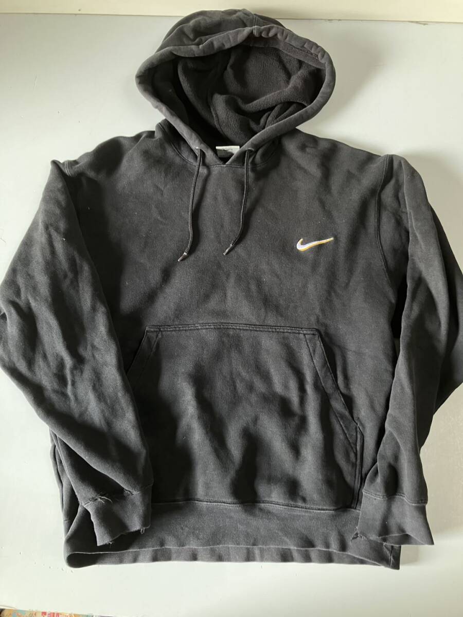 j505◆Nike ナイキ◆パーカー スウェット トレーナー 白タグ 古着 ビンテージ 刺繍