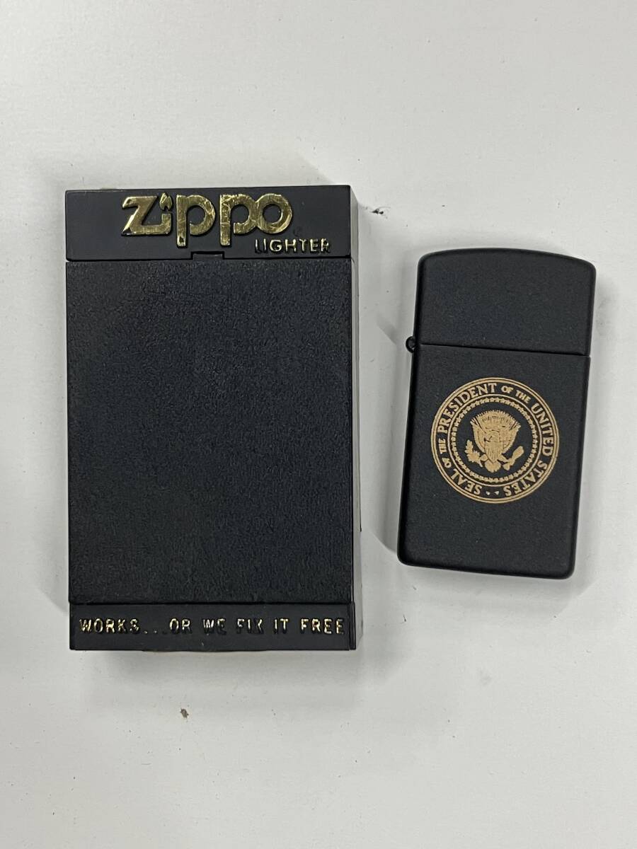Hh540◆Zippo ジッポ◆オイルライター SEAL OF THE PRESIDENT OF THE UNITED STATES USA 大統領 アメリカ ケース付き