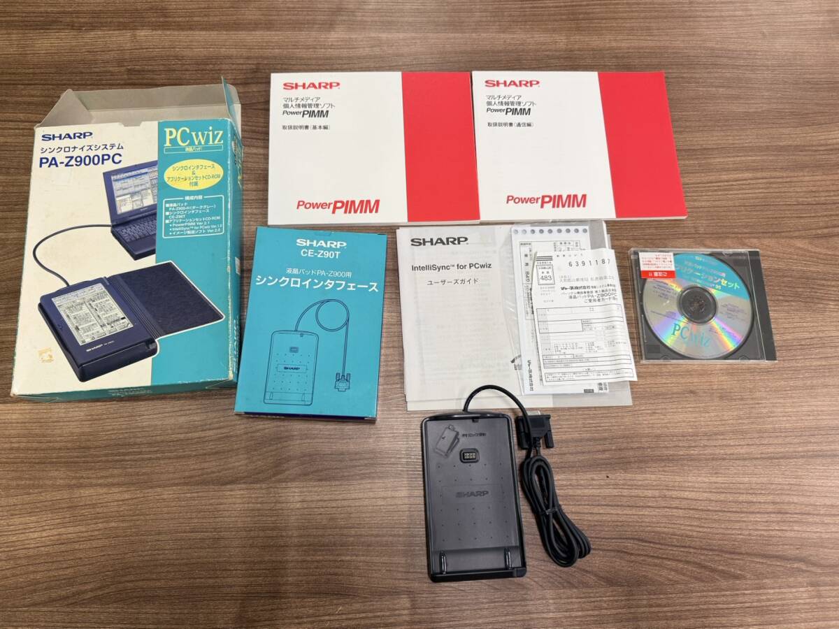 SHARP シャープ PA-Z900PC 純正 シンクロナイズシステム シンクロインタフェース PCwiz用 CE-Z90Tのみ スケジュール メモ 現状品 1101-4