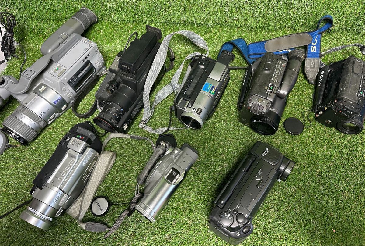 A279 デジタルビデオカメラ　8点まとめ　 Panasonic SONY SHARP Canon 等　動作未確認　現状品