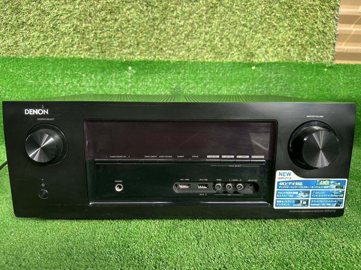 A404 DENON AVR-2113-K アンプ　AVレシーバ　通電確認済み