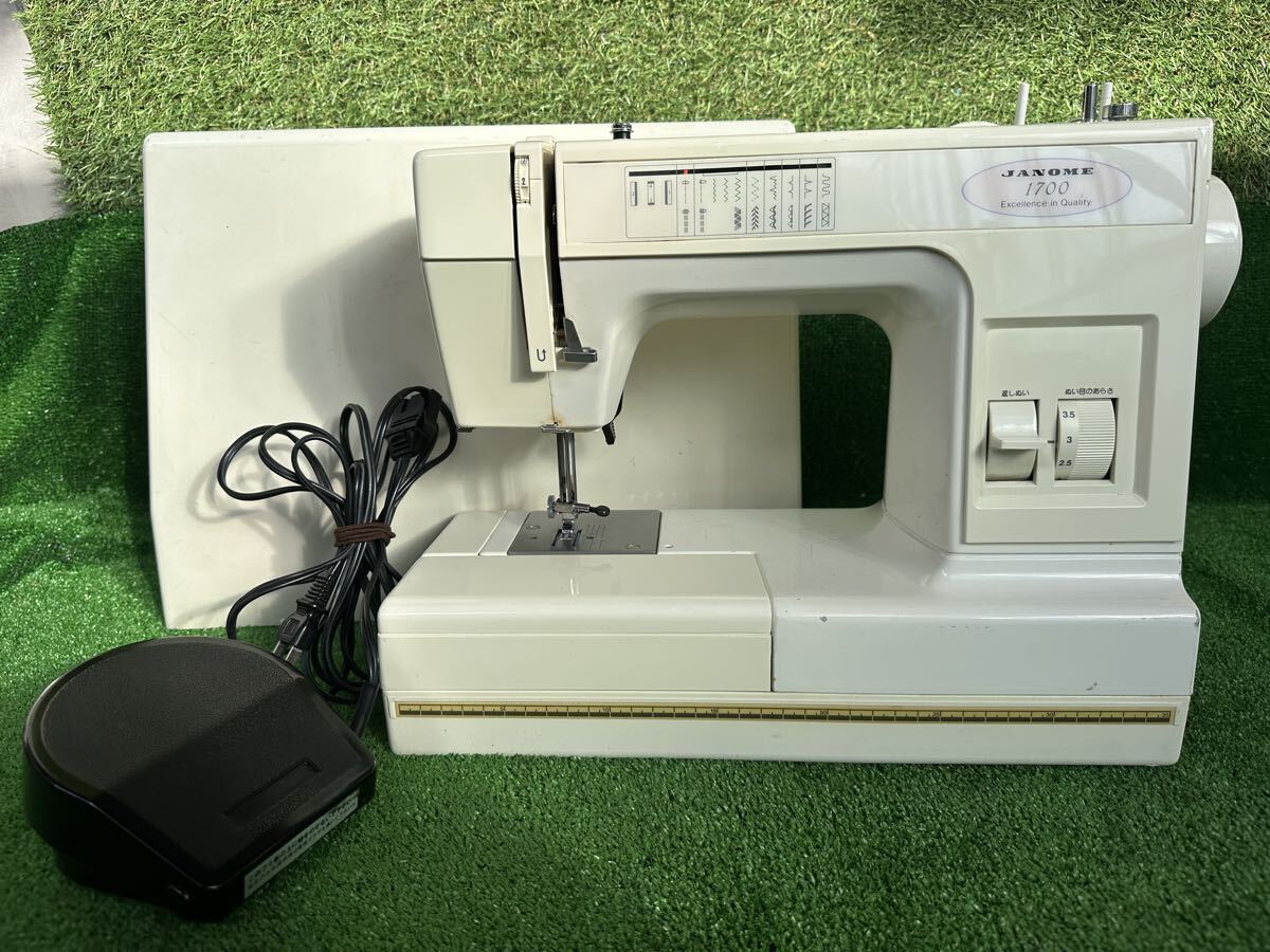 A411 JANOME ジャノメ 1700 ハンドクラフト ミシン　通電確認済み