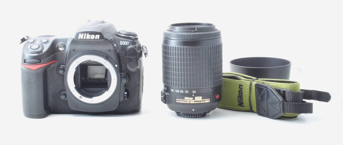 【訳アリ動作品】ニコン　Nikon D300 レンズキット（55‐200㎜VR）　一眼レフ　デジタルカメラ　ジャンク扱い　＃B0327①