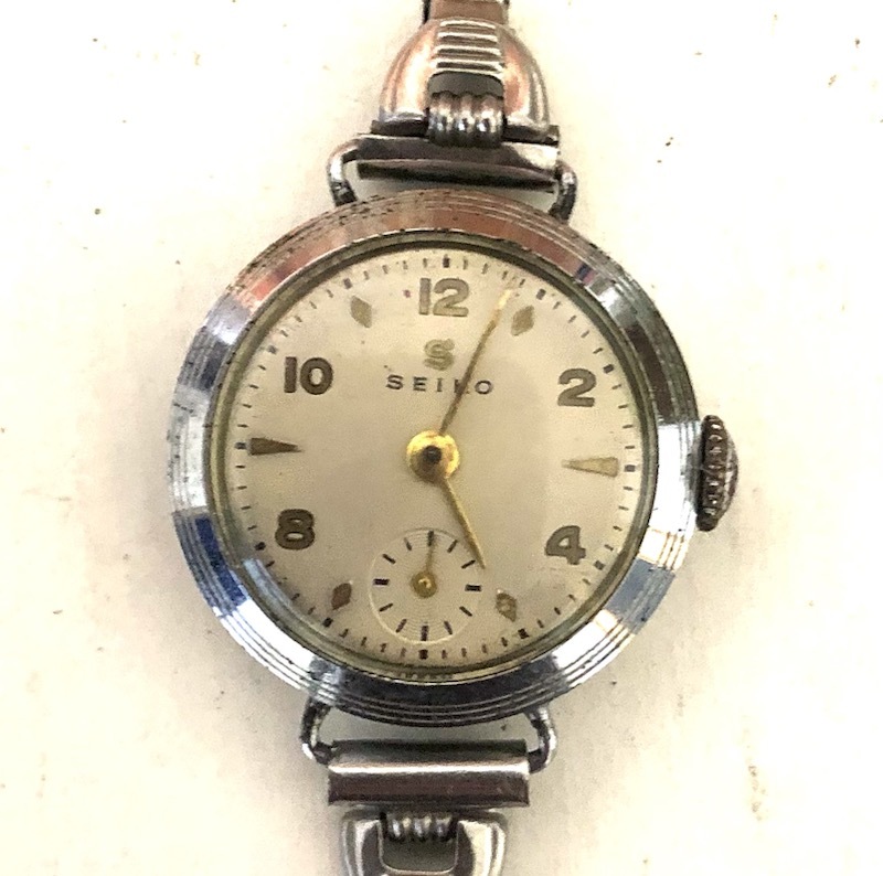 SEIKO セイコー　Sマーク　8013　手巻き スモセコ レディース腕時計　動作未確認　ジャンク扱い　＃B0304④