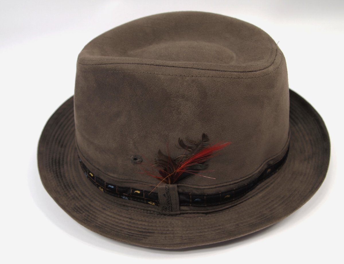 2396　新品未使用　タグ付き　ボルサリーノ　Borsalino　STYLEB＝B1039　SIZE＝60　