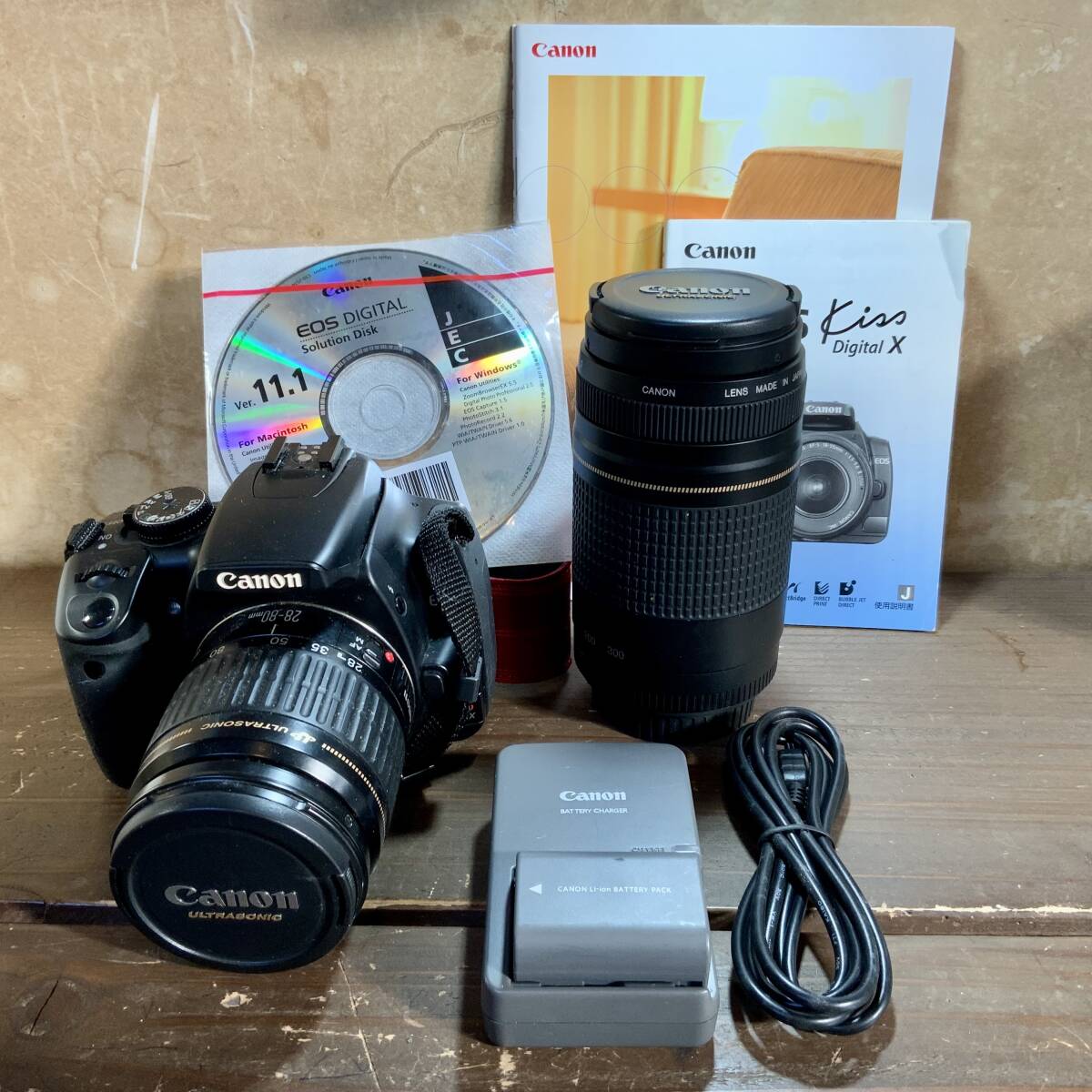 Canon Kiss Digital X カメラ、レンズセット【3-86】