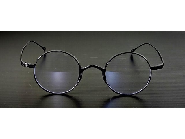 Round Spin Titanium Matte Black チタン 丸メガネ マットブラック 艶消し黒 02