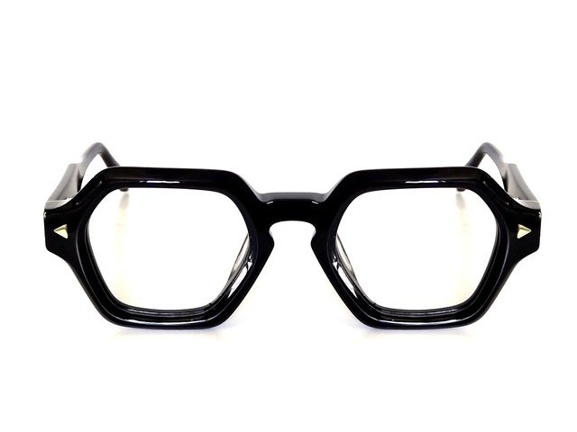 Authentic Works Black 黒 太ぶち メガネ 01