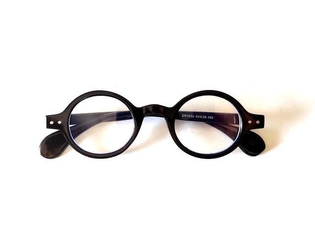Round Classic ラウンドクラシック 黒 ブラック 丸眼鏡 01