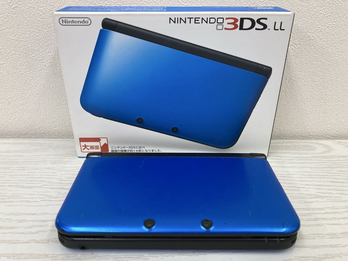 【M2233-g】 Nintendo 3DS LL ブルーブラック　動作品 ニンテンドー3DSLL SPR-001 任天堂 ニンテンドー