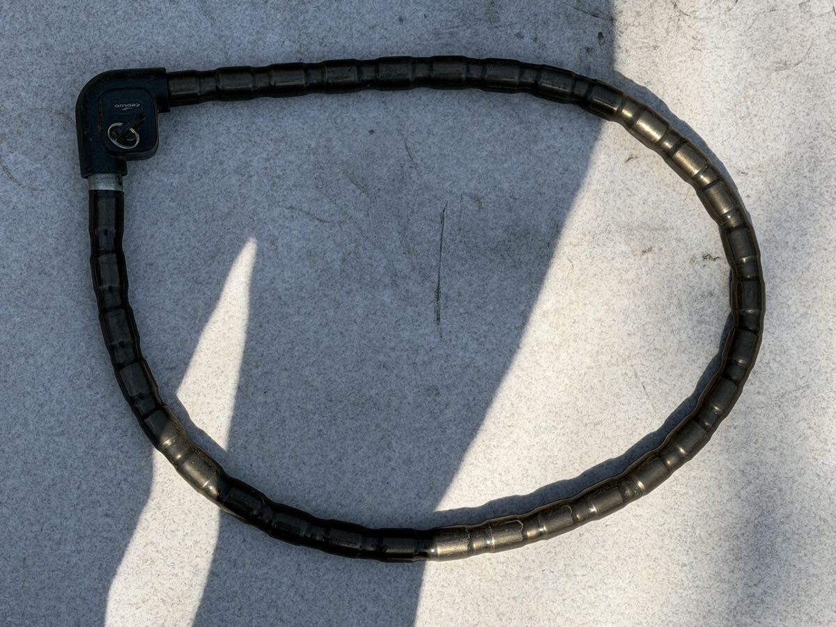 ceptoo ワイヤー チェーン U字ロック バイク バー 盗難防止 鍵付 頑丈 BEET ヨシムラ ゼファーχ Z900RS CB1300SF XJR1200 ZX-12R H2 NINJA