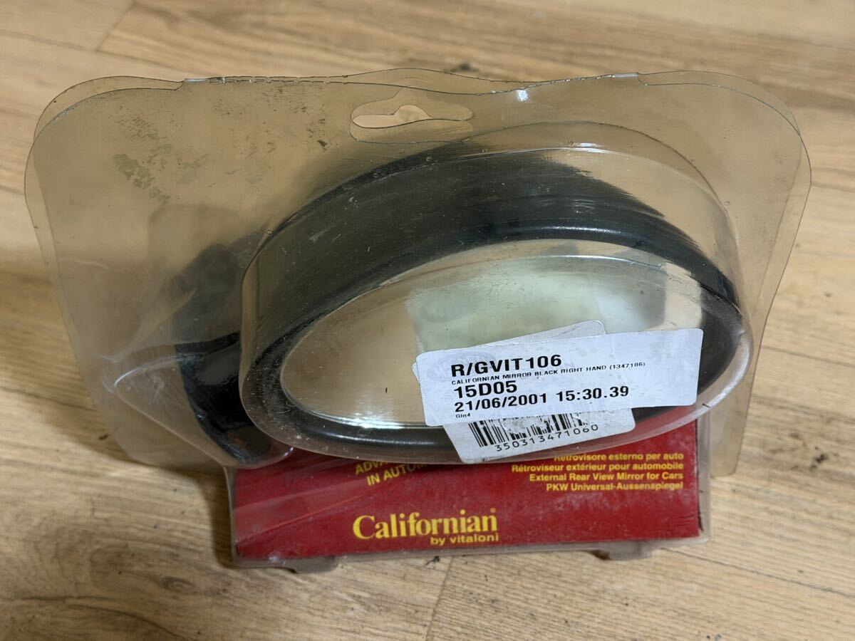 ビタローニ カリフォルニア ミラー 右側 GZ10 GX51 AE86 HGC210 TRD HKS CBX400F CB400T GS400E Z750RS Z400FXJ400D BEET ヨシムラ 当時物