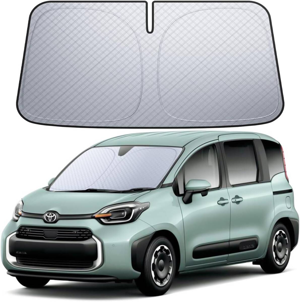 【新品】 Lamicall トヨタ 新型 シエンタ 10系 フロントガラス サンシェード : 車サンシェード 車用 フロントガラス サンシェード 