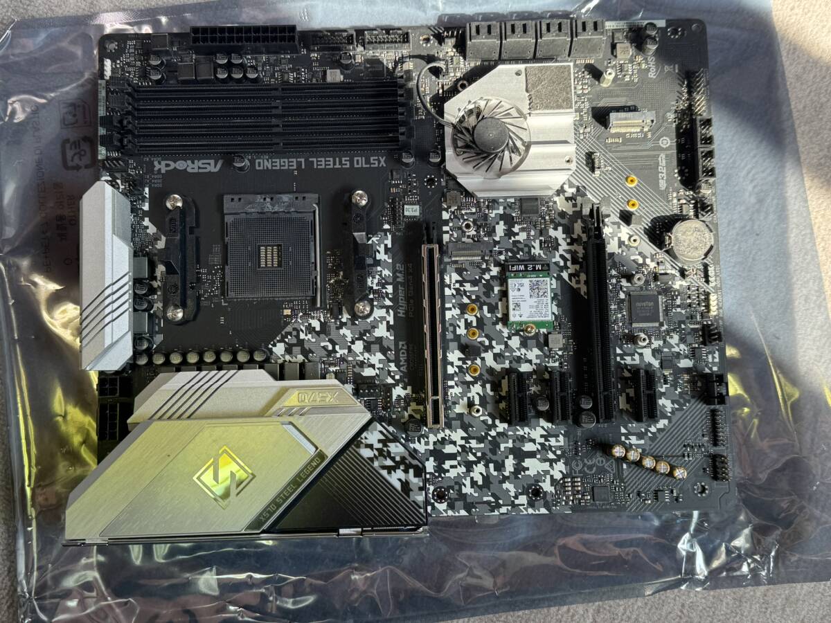 中古ASROCK X570 STELL LEGEND SOCKET AM4 マザーボード + おまけ [AX200N (INTEL M2. WI-FI)]