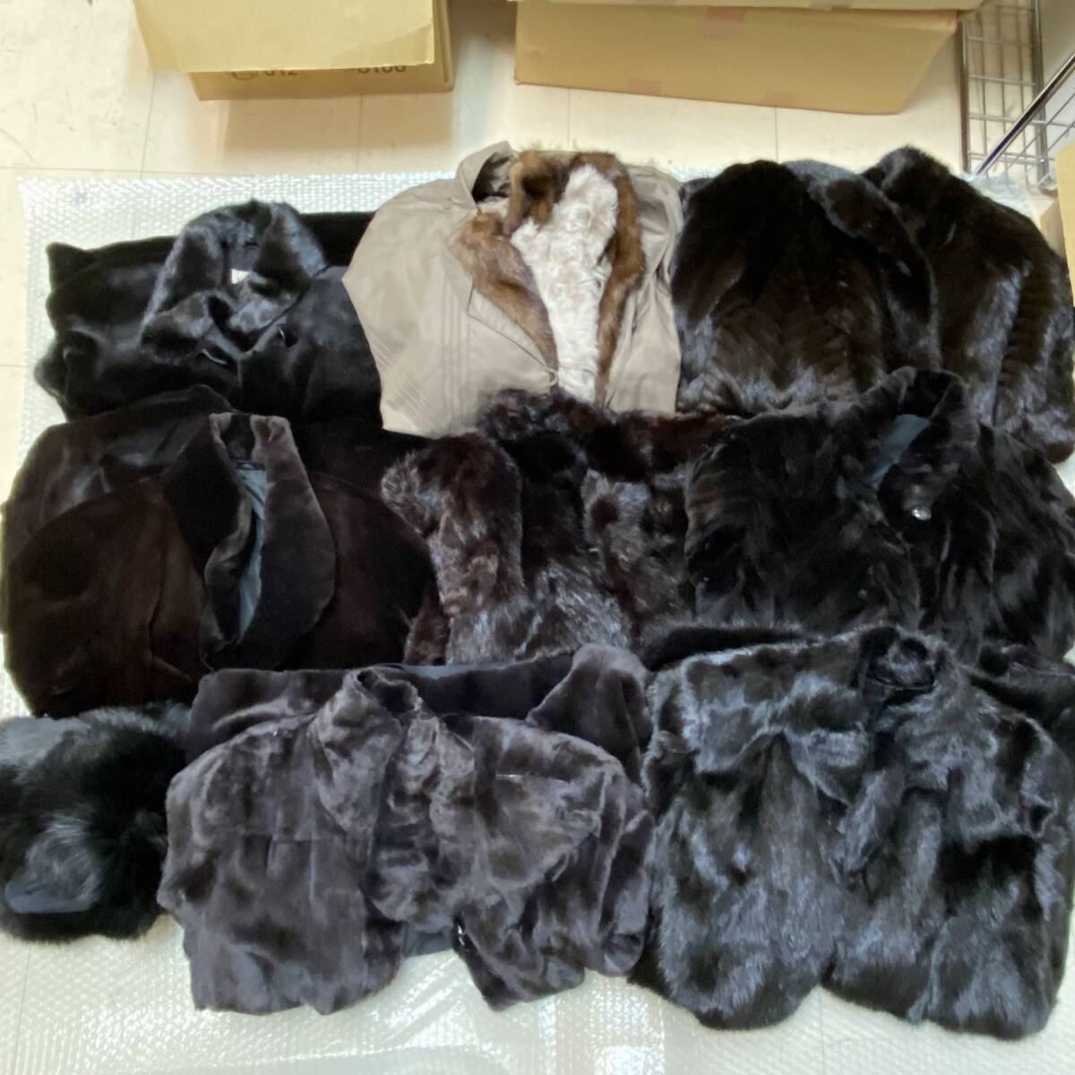 『F26』毛皮　ミンク　フォックス　サガミンク/サガフォックス/FUR FLASH/ノーブランド/他　リアルファー　コート　マフラー　現状品