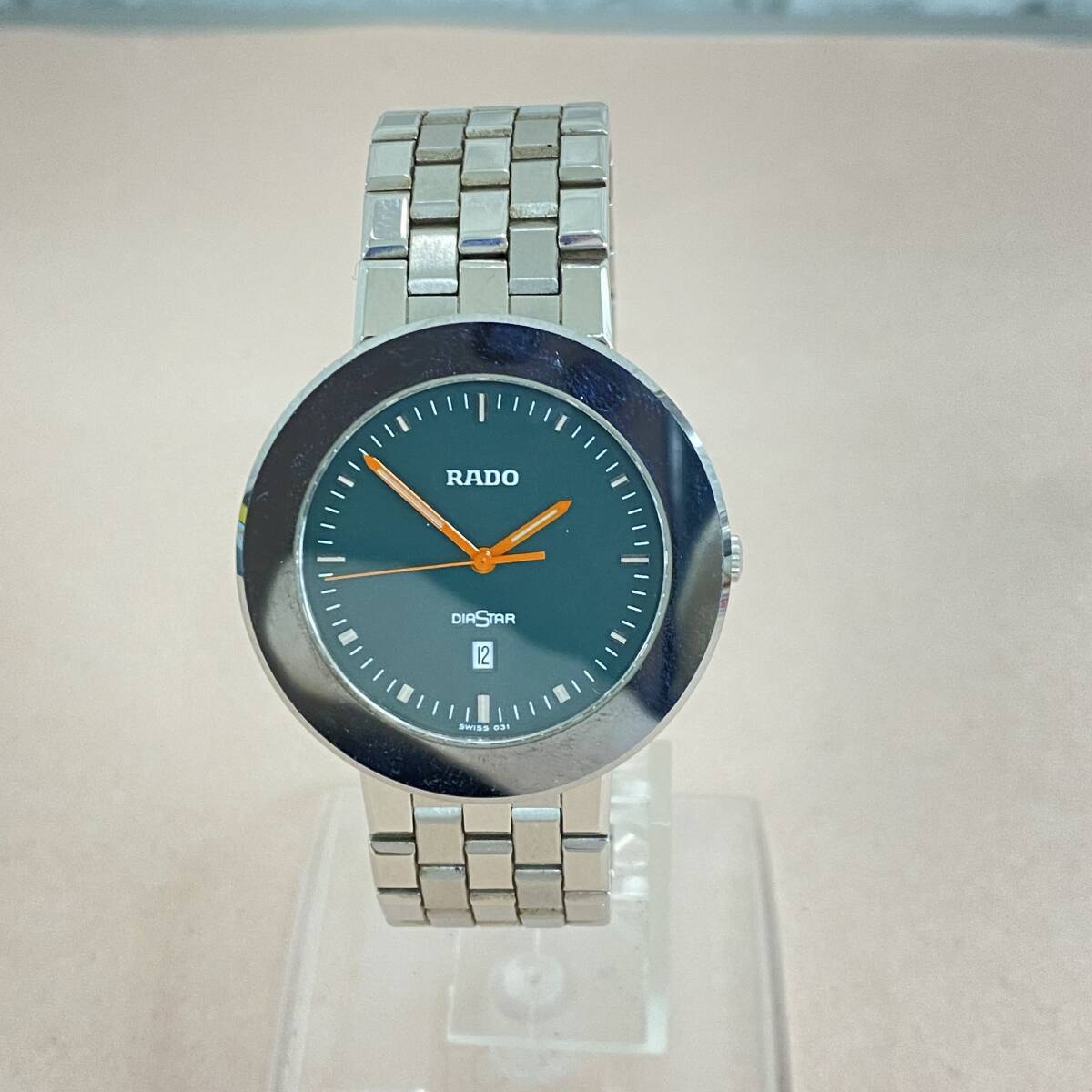 『F28』稼動品/ラドー　ダイヤスター　152.0575.3 111/500 電池交換済み/クォーツ/ネイビーカラー文字盤　RADO　DAIASTAR　現状品