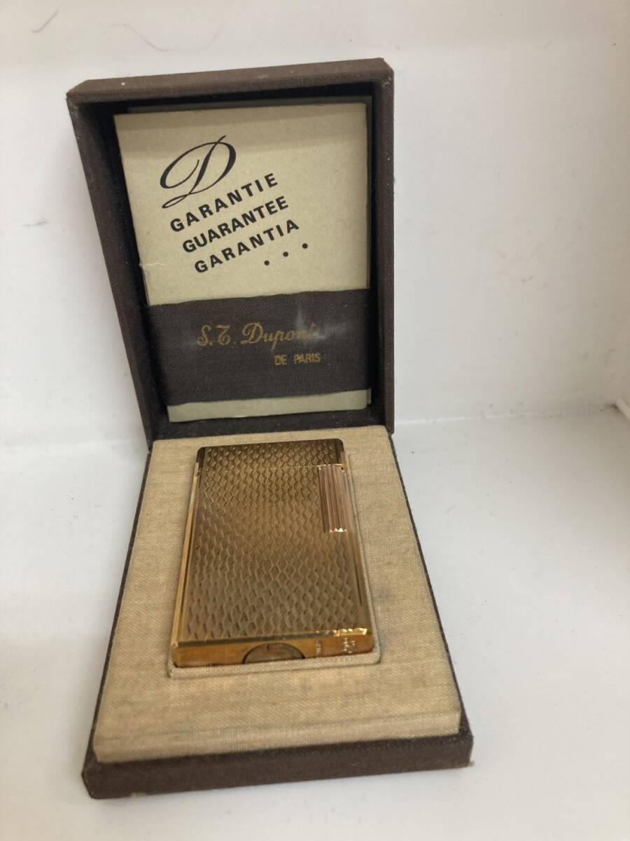 デュポン　S.T.Dupont　ゴールドカラー ガスライター ライター 着火×火花〇