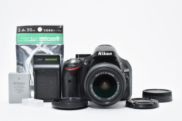 ニコン Nikon D5200 AF-S 18-55mm VR II レンズセット 一眼レフ 初心者OK 動作良好 #3611