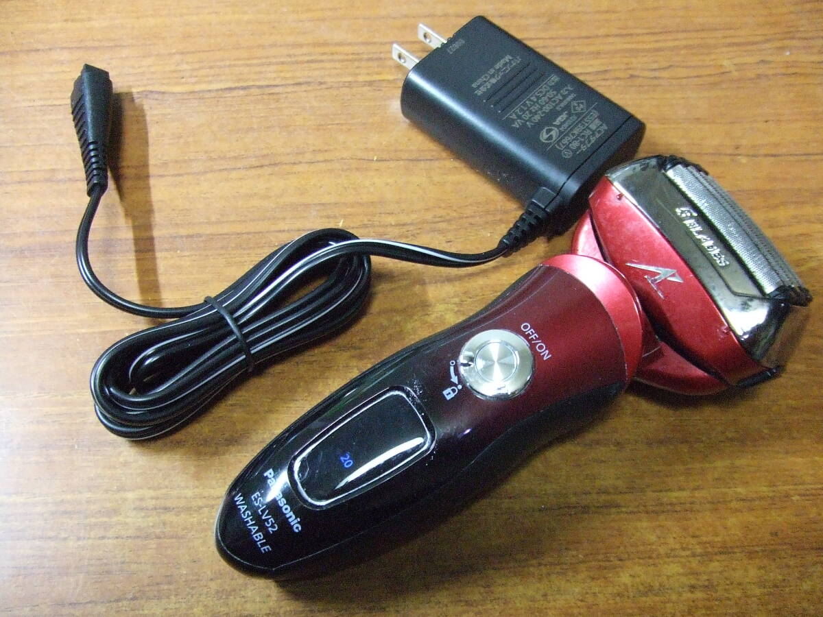 U129 Panasonic ラムダッシュ ES-LV52 電気シェーバー 5枚刃 2012年製　中古 本体