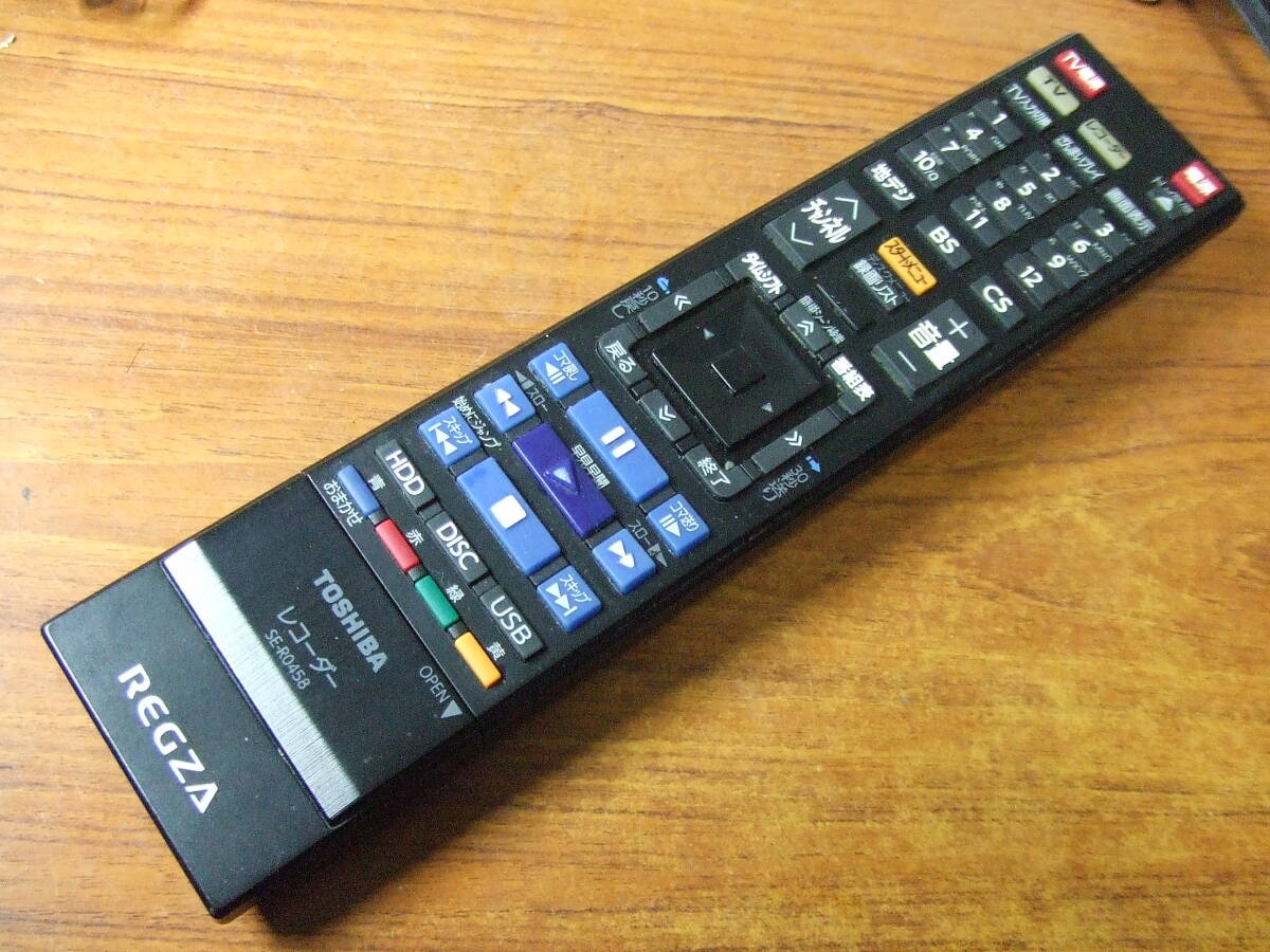 u262 東芝　TOSHIBA レコーダーリモコン SE-R0458　中古　訳アリ