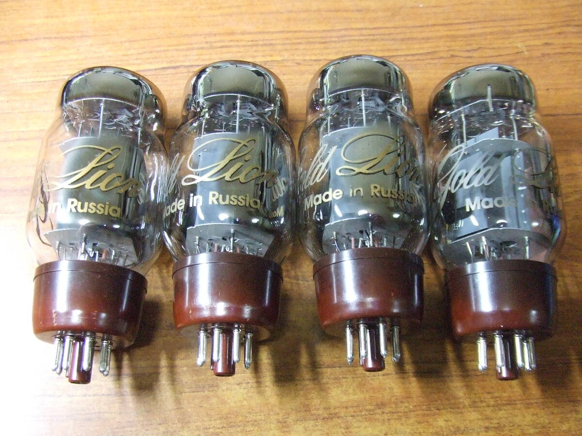 U305　真空管 Gold Lion KT66 ４本セット まとめ 　中古　未確認　現状　ジャンク