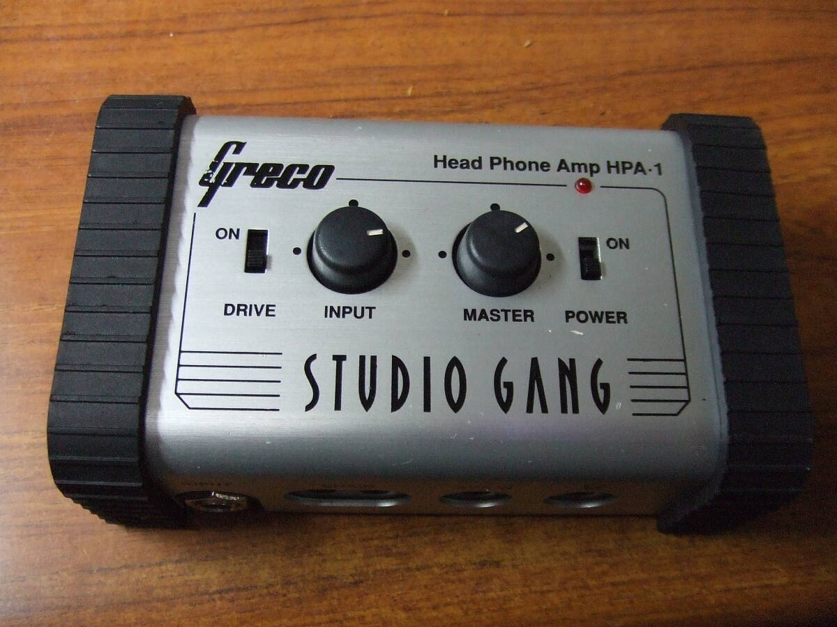 U306 Greco グレコ HPA-1 ヘッドフォンアンプ ヘッドホンアンプ STUDIO GANG 中古　本体　未確認　現状　ジャンク