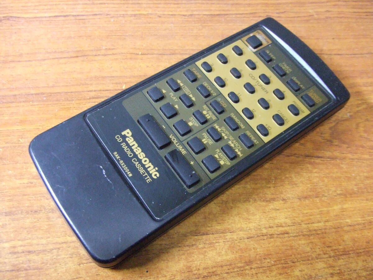 U350 Panasonic CDラジカセ RX-DT5等用リモコン RAK-RX3004W　 中古 パナソニック