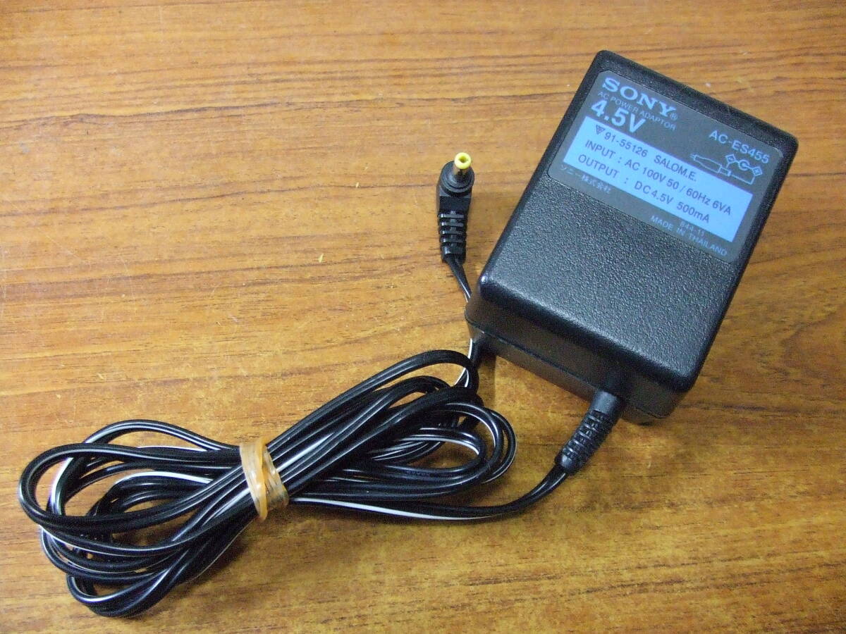 U416 SONY/ソニー CDウォークマン等用 ACアダプター AC-ES455 4.5V 500mA 中古　純正