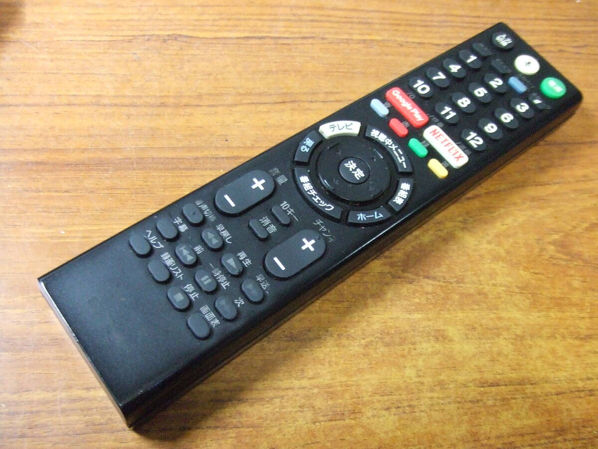U522 ソニー SONY　テレビ用リモコン RMF-TX300J 中古