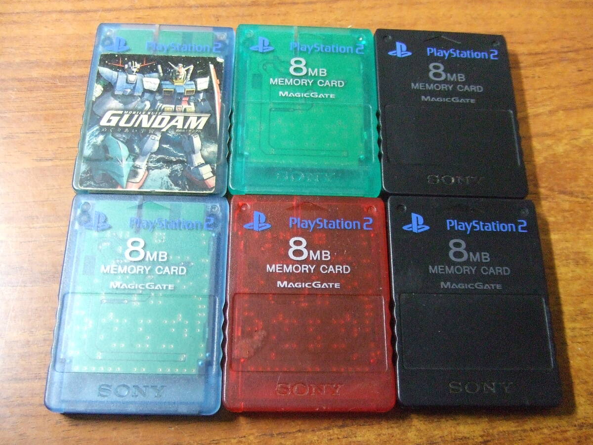U535　６枚まとめ/まとめて　PS2 PlayStation2 プレイステーション2用 純正 SCPH-10020 メモリーカード 中古　未確認　現状　ジャンク