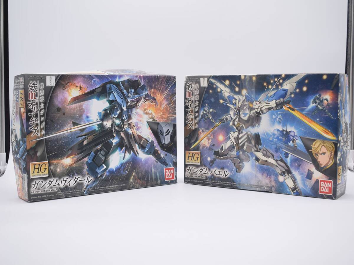 【新品】【未使用】BANDAI/バンダイ HG 1/144 ガンダムバエル ガンダムヴィダール 鉄血のオルフェンズ 機動戦士ガンダム プラモデル