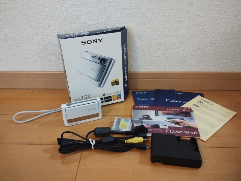★中古★SONY ソニー Cyber-shot サイバーショット DSC-T20 ホワイト コンパクトデジタルカメラ コンデジ 通電確認 現状品
