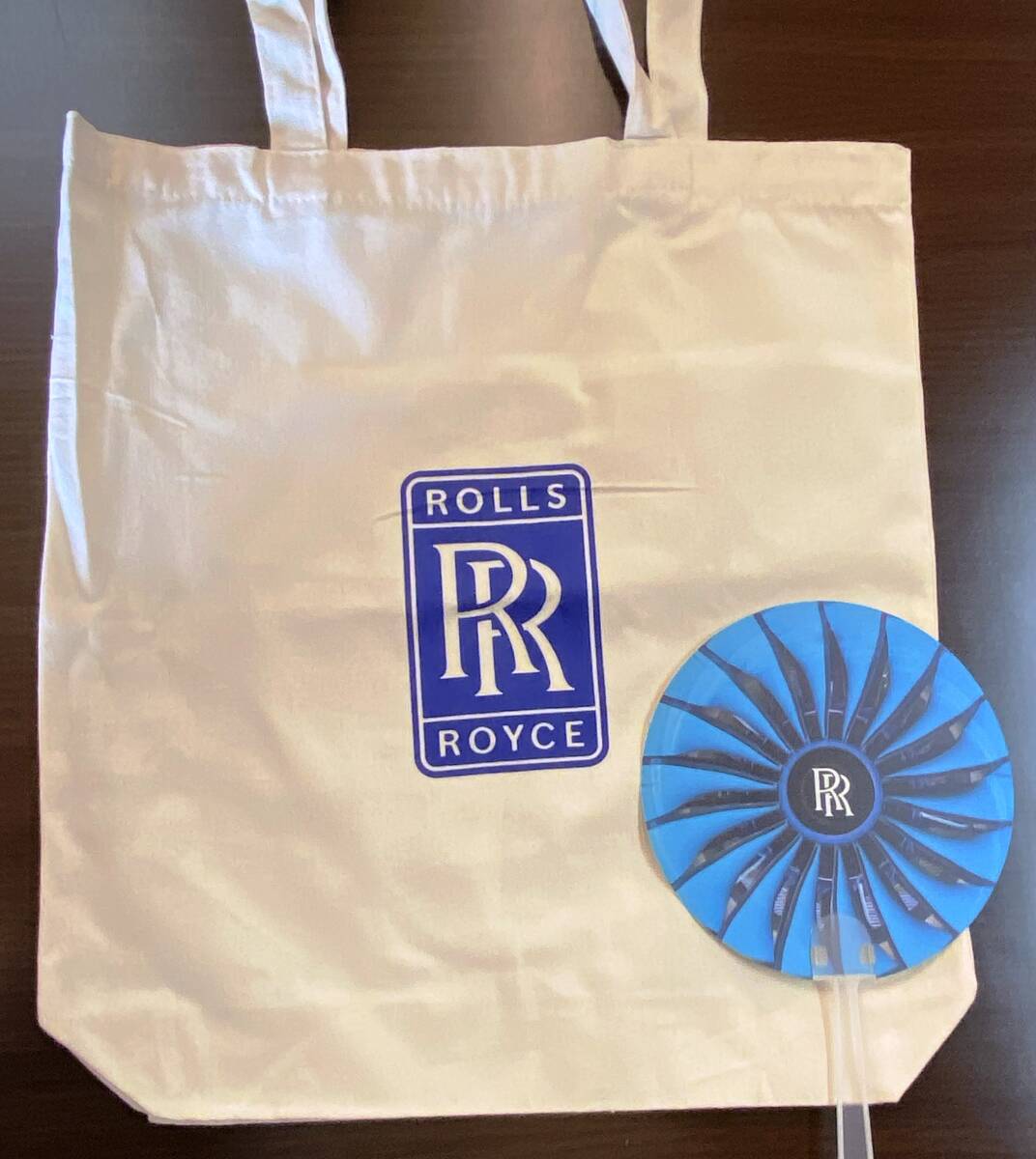 ロールスロイス R&R 航空エンジン ノベルティ トートバック ファンブレード