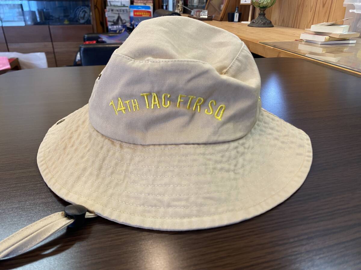 アメリカ空軍 第14戦闘飛行隊 ノベルティ ハット 防暑帽 (フリーサイズ)　 