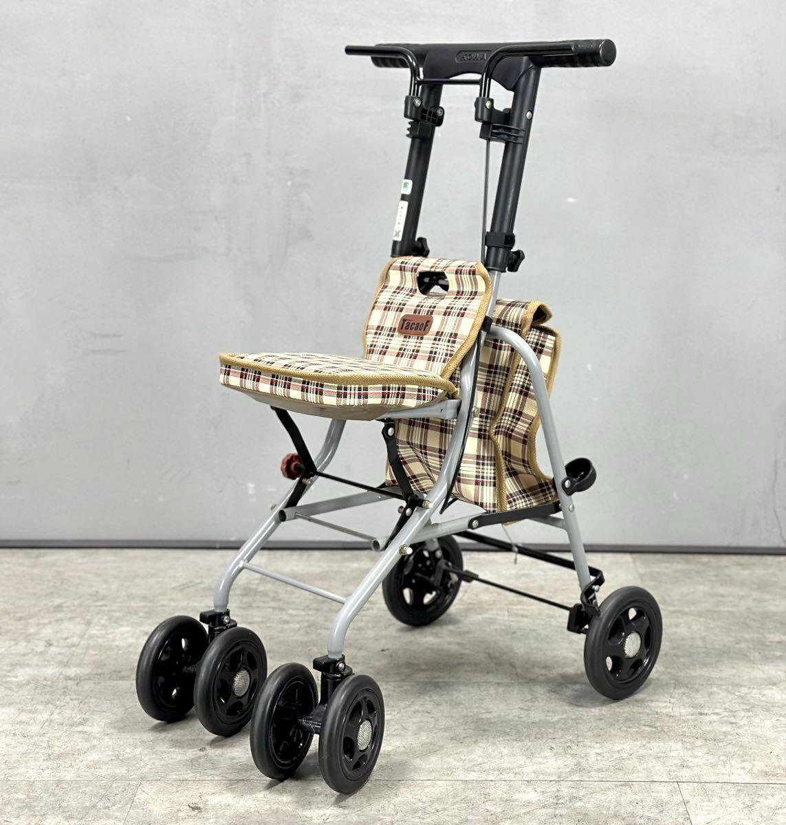 シルバーカー 幸和製作所 ブレーキ付き 介護用品 介助 折りたたみ式 歩行器 補助器 ■兵庫県姫路市から A25-264