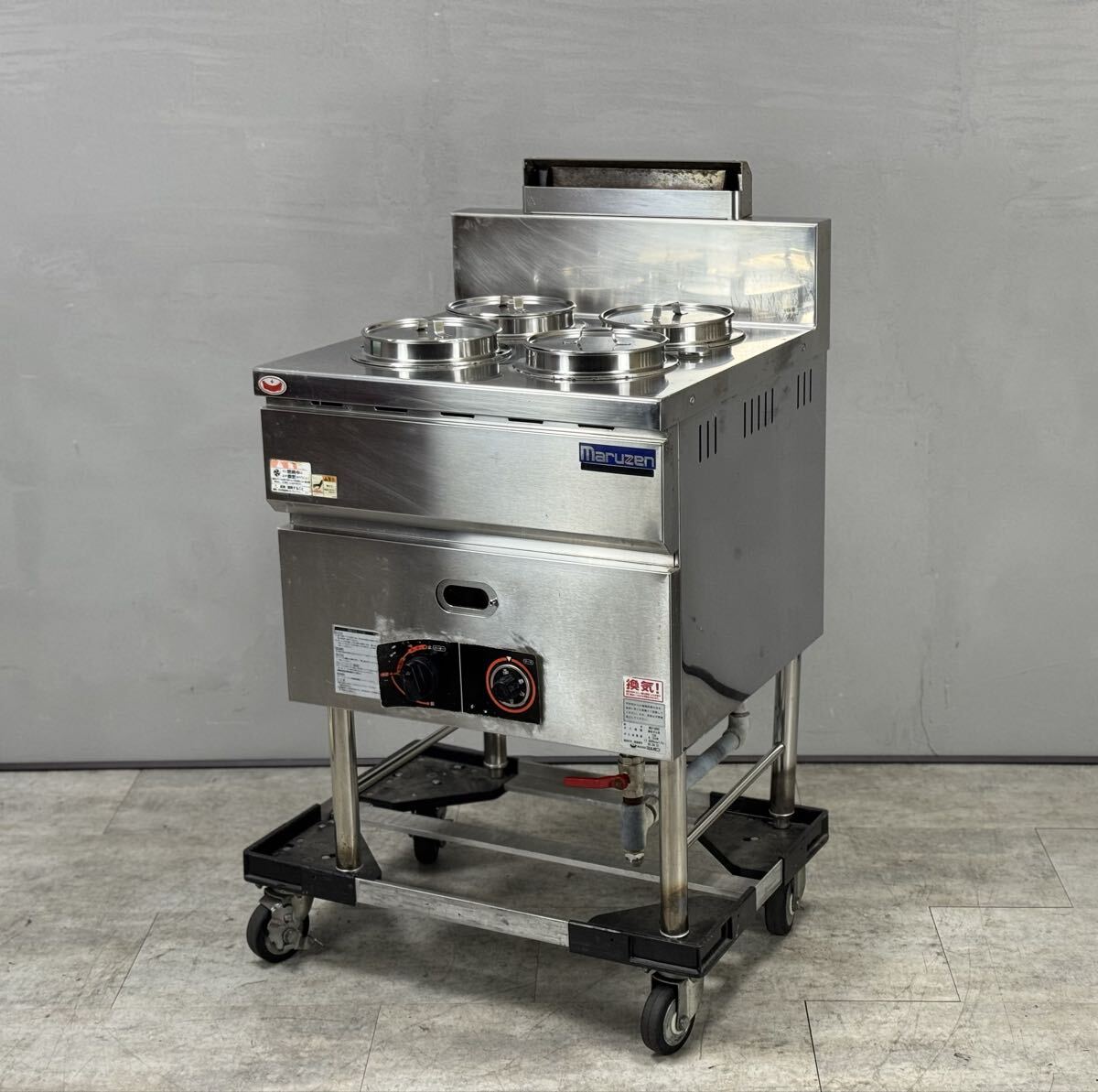 動作品/2020年■マルゼン ガスウォーマーテーブル MGY-066C 丸ポット 都市ガス 厨房機器■兵庫県姫路市から A26-127