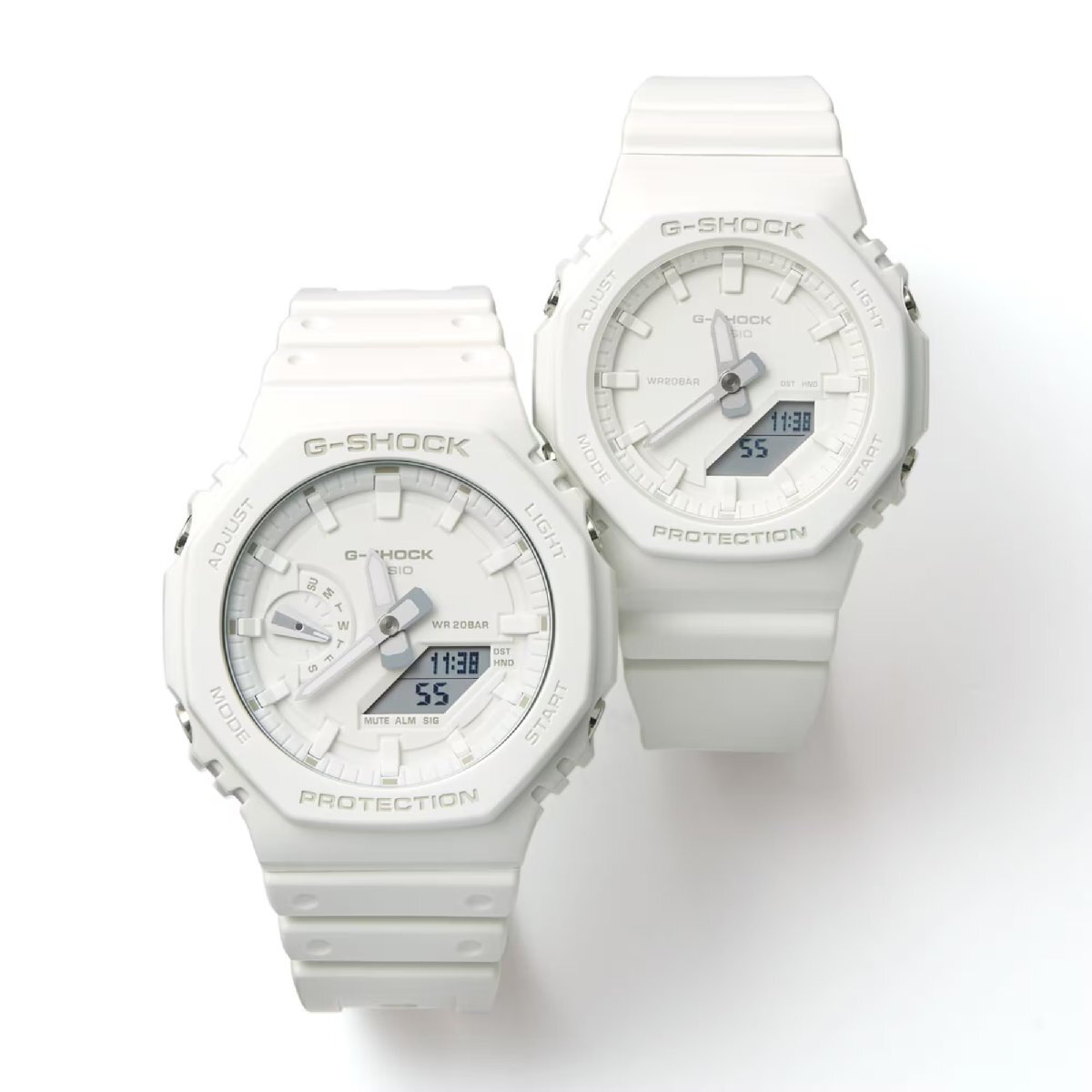 ペアウオッチ カシオCASIO G-SHOCK Gショック ジーショック GA-2100-7A7JF×GMA-P2100-7AJF【数量限定ペアボックス付き】