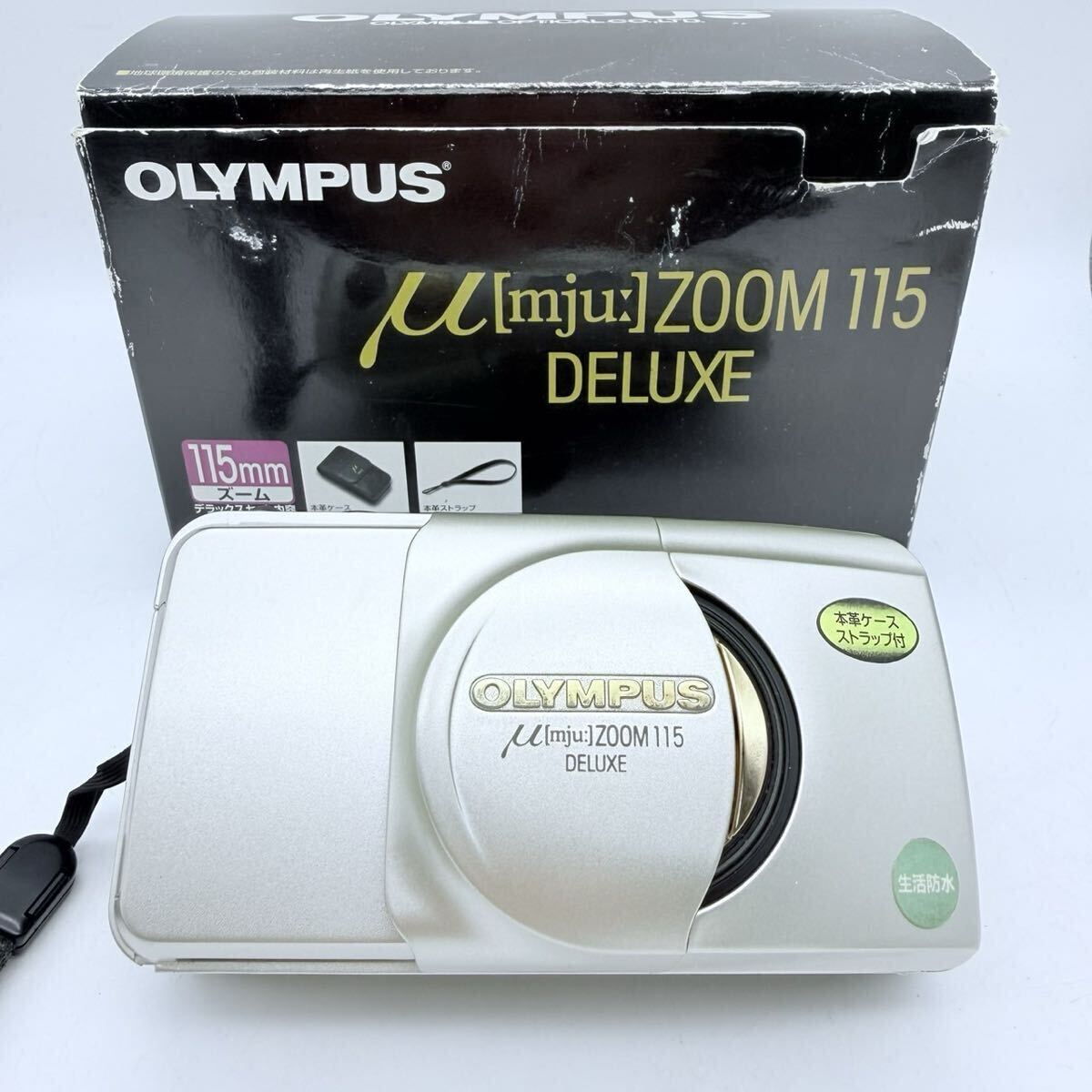 ●美品動作品 OLYMPUS μ [mju:] ZOOM 115 DELUXE コンパクトフィルムカメラ オリンパス ミュー