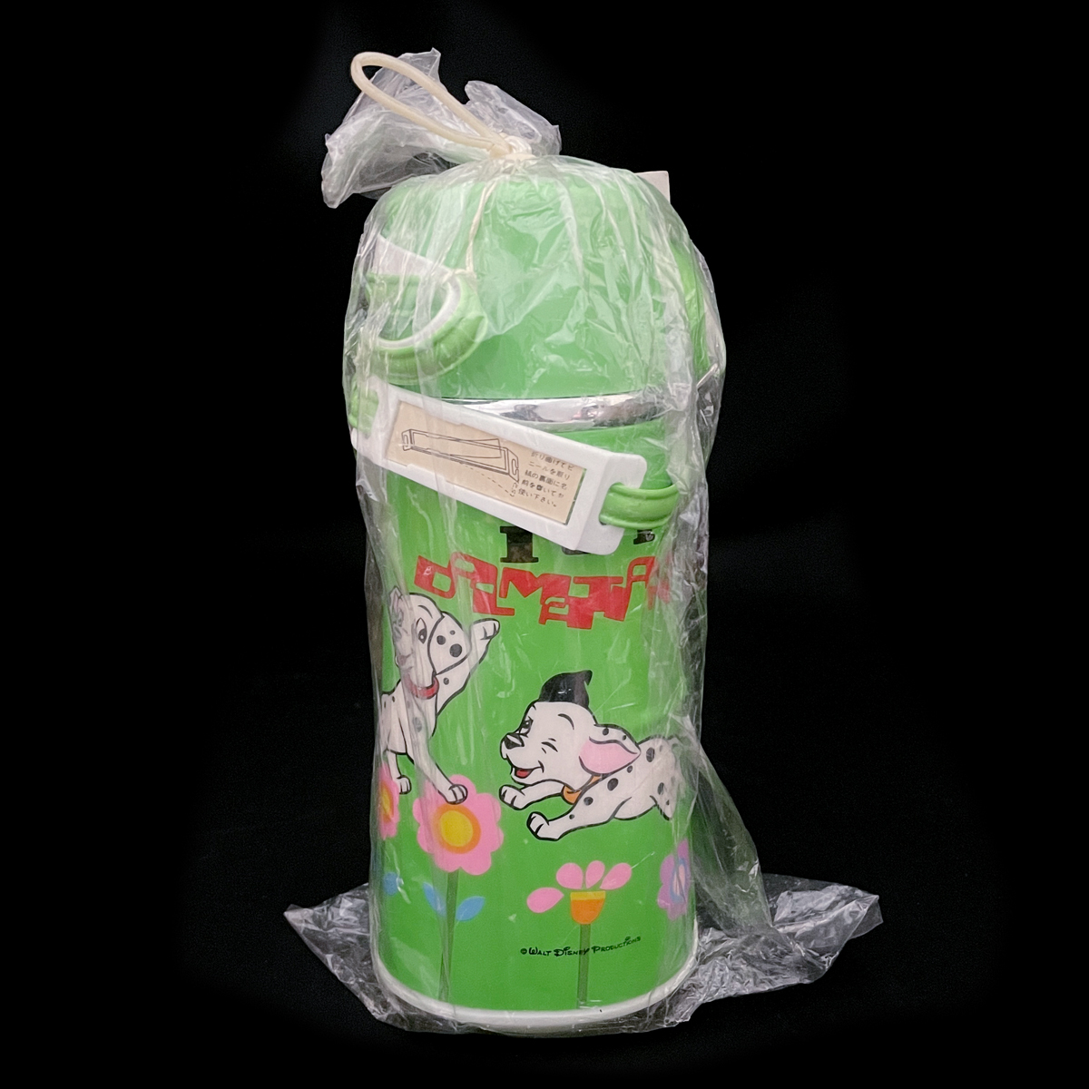 未使用品！当時物！Disney「101匹わんちゃん」象印の水筒（緑）800ml /ディズニー/昭和レトロ/グリーン