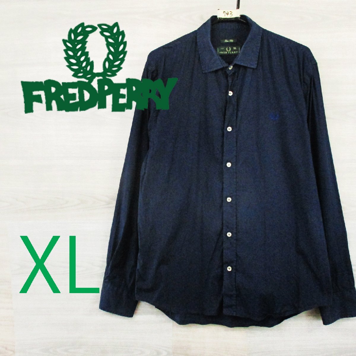 春物 FRED PERRY フレッドペリー イタリア製＜長袖シャツ＞M0743m