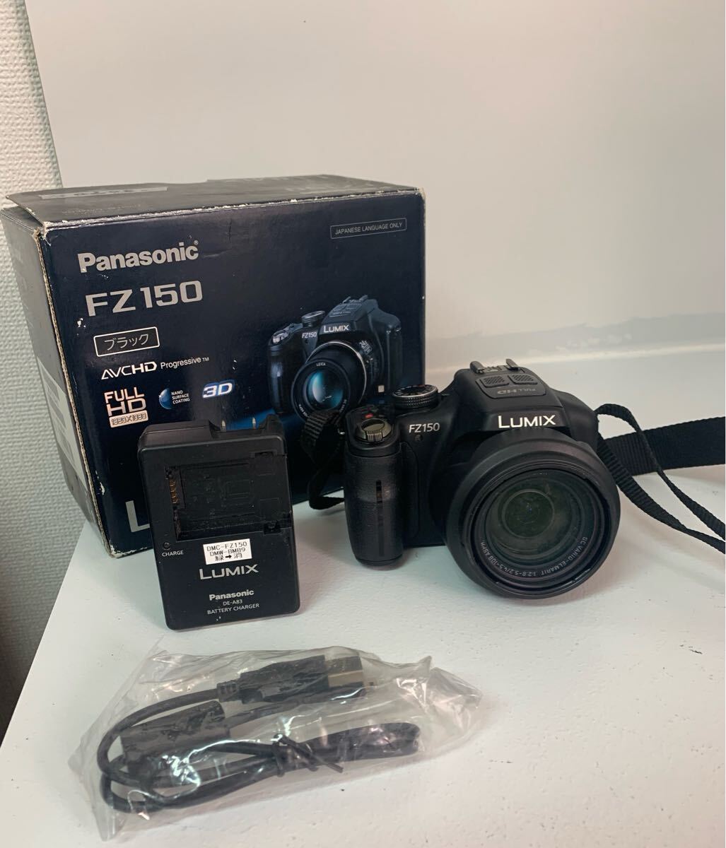 1円スタート 3090 Panasonic パナソニック コンパクトデジタルカメラ デジカメ カメラ LUMIX ルミックス ブラック DMC-FZ150 