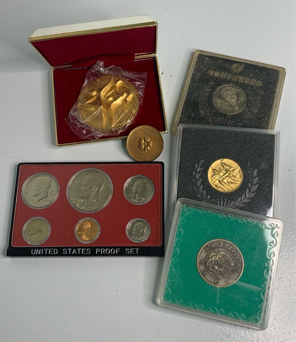 1円スタート 20887 記念メダル 6点セット メダル コレクション オリンピック 記念硬貨 コイン 万博 硬貨 アンティーク 