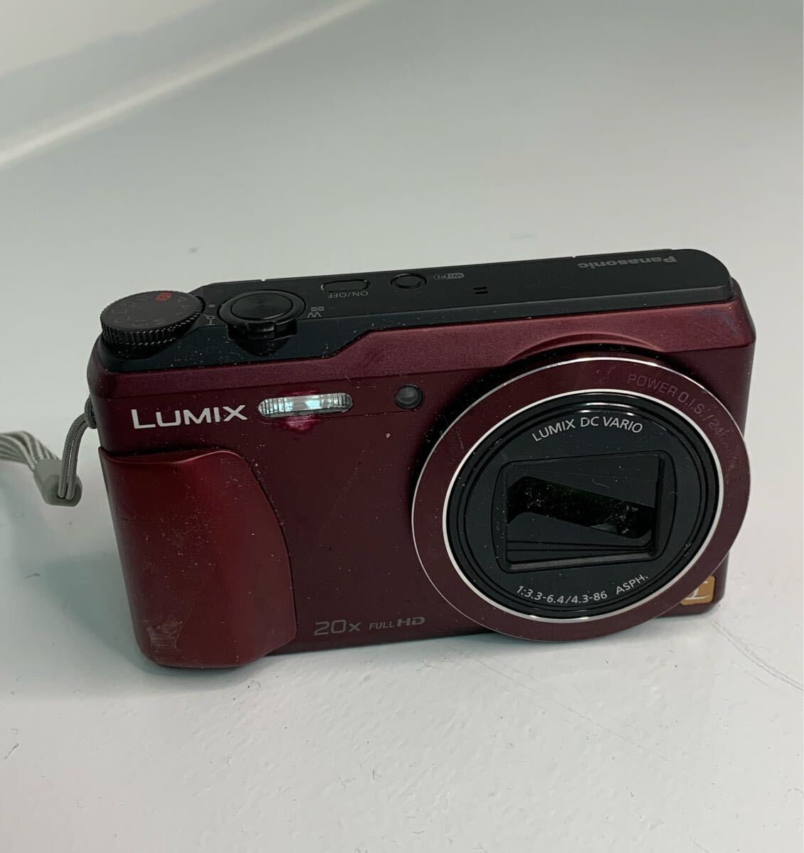 1円スタート 3091 Panasonic パナソニック コンパクトデジタルカメラ LUMIX ルミックス レッド DMC-TZ55 デジタルカメラ デジカメ 