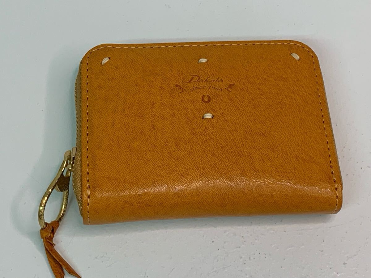 1円スタート 20893 Dakota ダコタ コンパクト財布 二つ折り財布 コインケース 小銭入れ 財布 ブラウン コンパクト2つ折り財布