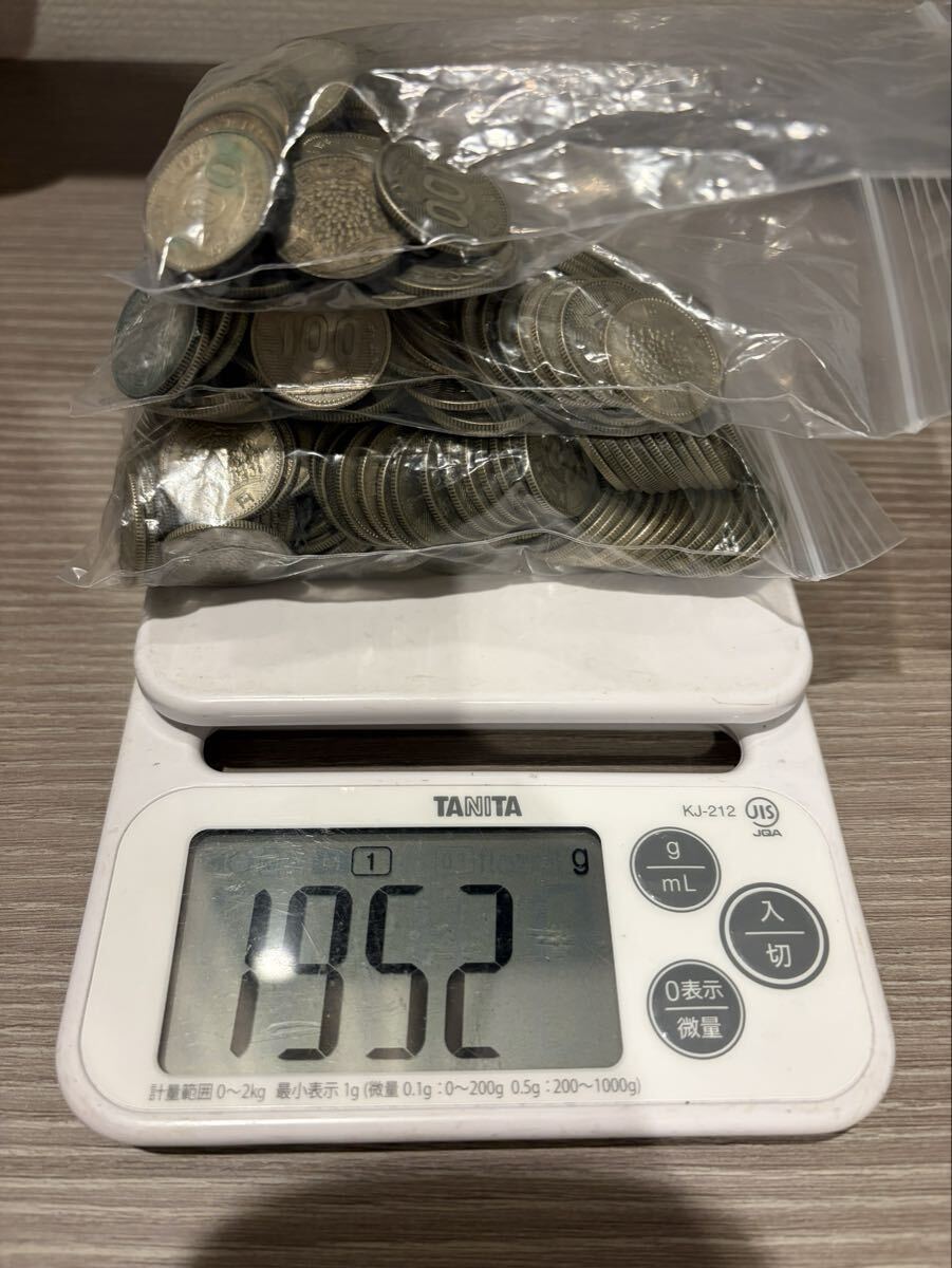1円スタート　1874 100円銀貨　 合計405枚　稲穂 351枚　鳳凰 29枚　オリンピック　25枚　約1952g 銀60% 記念硬貨　 コイン 銀貨 まとめ